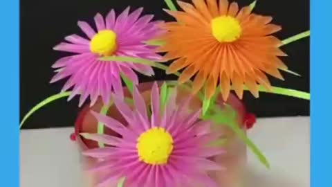 Idea Of Beautiful Flowers Making ||Craft Idea ||Creative Secrets Star