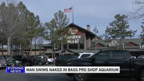 'Nekkid As A Jaybird': Alabama Man Arrested After Cannonball Into Bass Pro Shop Aquarium