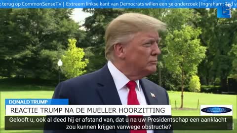 Reactie Trump na het Mueller verhoor