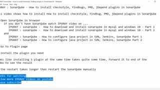 IPGraySpace: How to install checkstyle, findbugs, PMD, jDepend plugins in SonarQube Part2