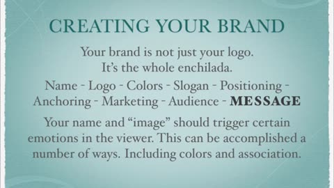 Branding Power / Importance of Branding / Everything you do becomes your Brand.
