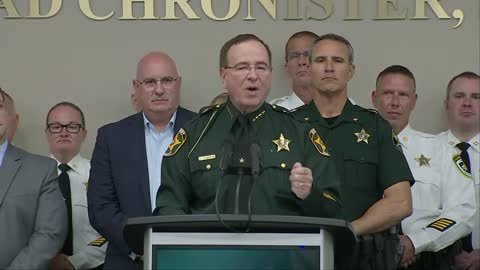 Florida Governor Ron DeSantis holds a press conference