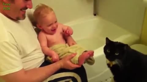 Funny dog and baby video #rumble