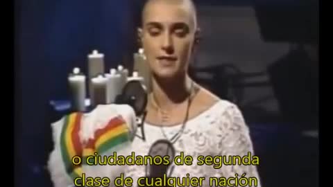 Sinead O'Connor RIPS up the POPES PICTURE LIVE ONSTAGE 1992