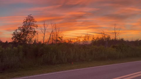 Sunset at Presque isle