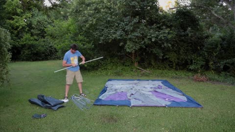 American Camper 2 room Tent setup!