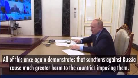 Putin warns that the West’s sanctions against Russia could lead to catastrophic consequences