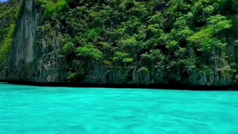 Beautiful Hill's beach water falls and mountains