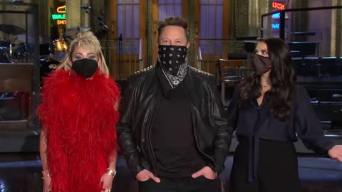 ELON MUSK Hosts Saturday Night Live - SNL with MILEY CYRUS