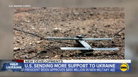 Biden outlines $800M aid package to Ukraine