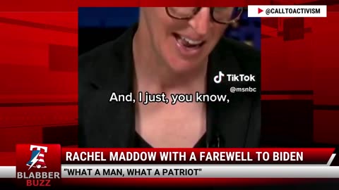 Rachel Maddow With A Farewell To Biden