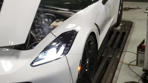 Supercharged Corvette C7 Z51 on Dyno