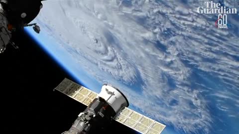 Footage from space shows extent of storm Florence