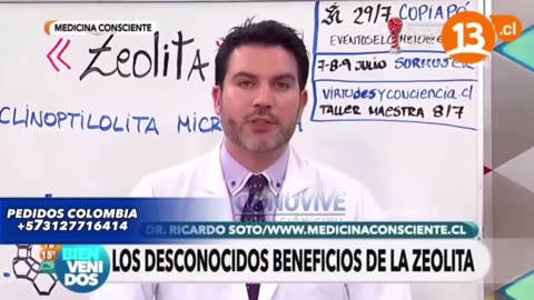 Zeolita Clinoptilolita, Beneficios, curaría el cáncer, Dr. Ricardo Soto de Chile