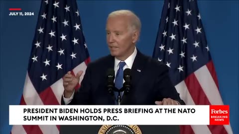 Biden At Press Briefing- 'I'm Determined On Running But I Think It's Important That I Allay Fears'