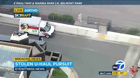 FULL CHASE: Police chase stolen U-Haul truck in Orange County