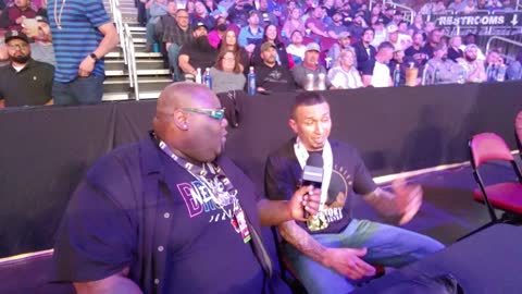 Tony Loco Soto with Big Will 4102022 Inrust Bank arena BKFC 23