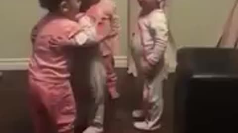 Funny Twin Babies Laughing and Playing Together