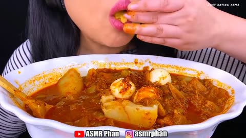 "Spicy Soft Boiled Eggs Compilation 🤤 ASMR Eating Sounds - SAS ASMR, Minee, ASMR Phan 🥚🍲"