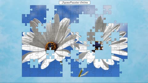 White Flowers Jigsaw Puzzle Online