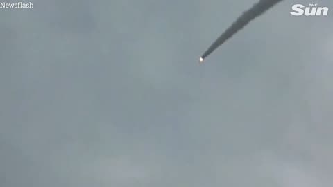 Fleet of Russian missile launchers _take out drones mid-air_