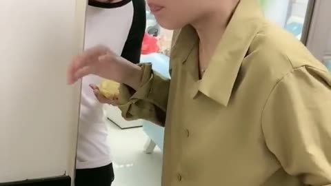 Prank with wife eating lemon