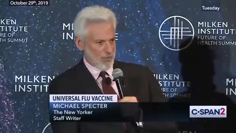 Dr. Fauci & other health experts discuss developing "influenza vaccines" back in October 2019