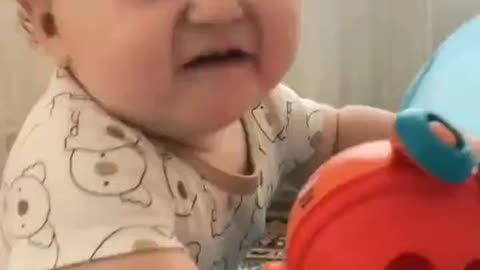 Baby Speaks First Full Sentence After Trying Chocolate For The First Time