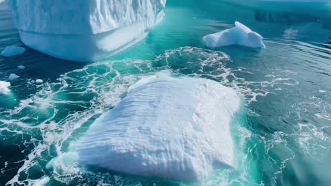 Greenland 📍😲 Have you ever seen an iceberg flipping? 😳