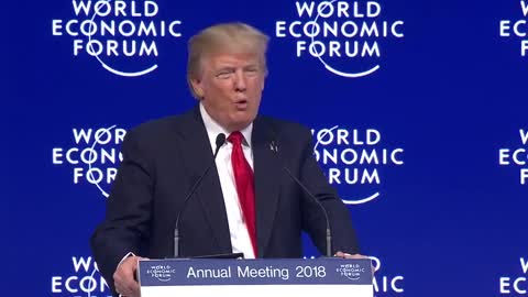 Donald Trump WEF: "We support free trade, but it needs to be fair."