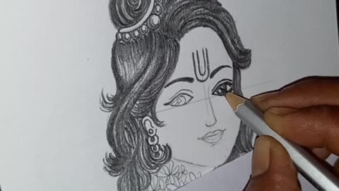 Drawing for load krishna | #shorts #krishna #drawing #art