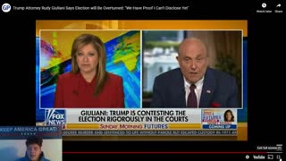 Rudy Giuliani-Election will be overturned Reaction/Thoughts