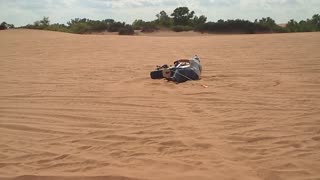 Little Sahara State park SandFill Crashes the Yamaha Big Wheel Waynoka Sand Dunes