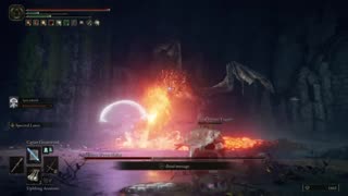 Elden Ring - Magma Wyrm Makar Boss Fight