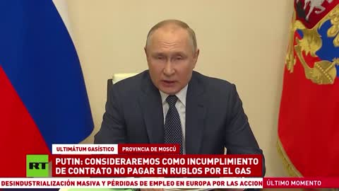 Putin: i contratti di fornitura di gas russo saranno tagliati se i paesi ostili si rifiutano di pagare in rubli a partire da domani 1 aprile 2022