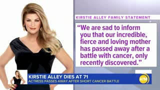 Kirstie Alley dies at 71