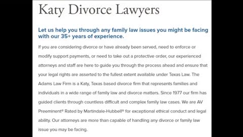 Family Law and Divorce Clients Attorney