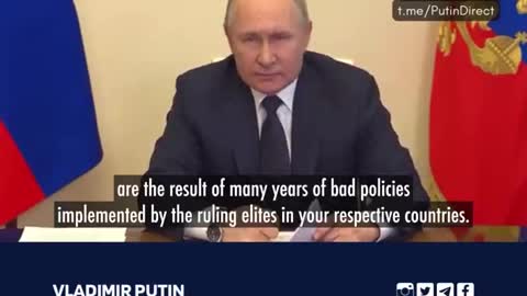 His Excellency Putin Ph.D. Has Urgent Message For All Westerners Enslaved By Their Governments