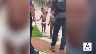 SAD Video Shows Young Children Hitting And Cussing Out Police