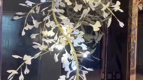 Exclusive Custom - Ginkgo Leaf Chandelier