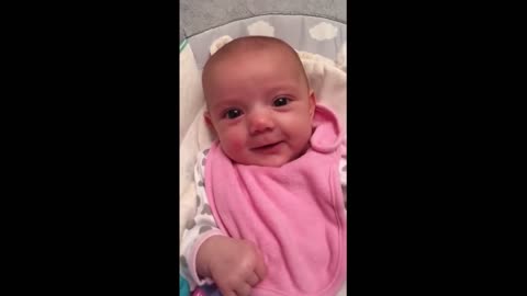 8-week-old baby says _I love you_ to mom #1