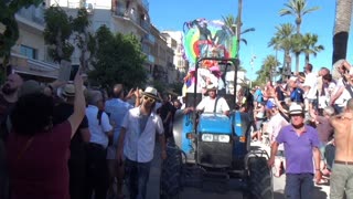 Sitges Spain Gay LGBTQIA+Pride 2016 19th June Parade video 10