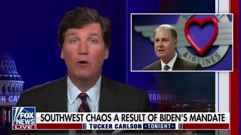 Tucker Carlson on the effects of vaccine mandates on the airline industry