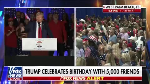 Trump: This is the BIGGEST BIRTHDAY PARTY I’ve ever had