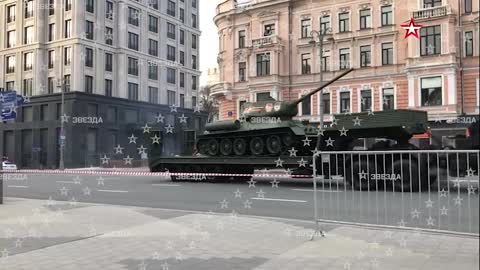 Ukraine War - Participants of the rehearsal of the Victory Parade