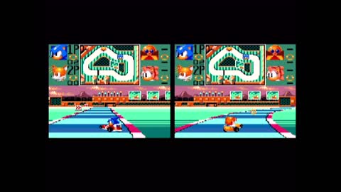 Sonic Drift Two-Player Versus Mode (Sonic Adventure DX - GameCube)