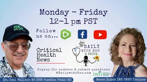 3/11/24 Revisit Dr. Wallach - Deficiencies and the Brain, Fame won't protect you - DWD 03/06/23