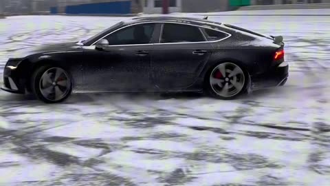 Snowdrift Audi rs7
