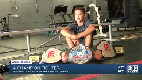 Valley teen MMA gold medalist pursuing his dreams