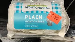 Eating Montchevre Plain Goat Cheese, Dbn, MI, 11/12/23